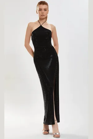 TARIK EDIZ 52159 - Halter Beaded Evening Dress