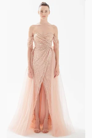 TARIK EDIZ 98309 - Jewel Embroidered Strapless Evening Gown