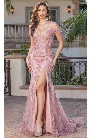 Dancing Queen 4332 - Off Shoulder Trumpet Evening Gown