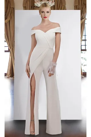 Buy Formal Jumpsuit For Women For Wedding White online | Lazada.com.ph-chantamquoc.vn