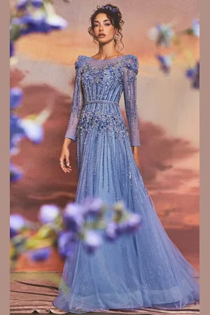 Andrea and Leo A1167 - Highly Embellished Long Sleeved Dress