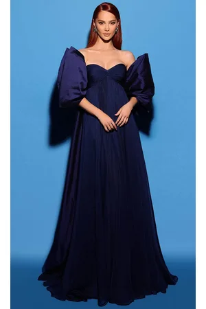 TARIK EDIZ 98575 - Bow Accent Cape Jacket