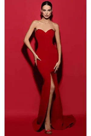 TARIK EDIZ 53017 - Strapless Fitted Prom Gown