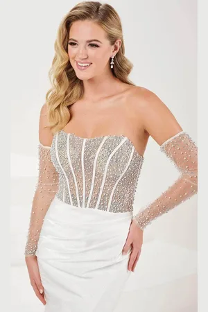 Tiffany & Co. 16050 - Illusion Corset Prom Gown