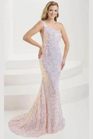 Tiffany & Co. 16114 - One Shoulder Sequin Evening Gown