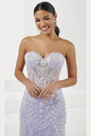 Tiffany & Co. 16103 - Strapless Ruffled Mermaid Evening Gown