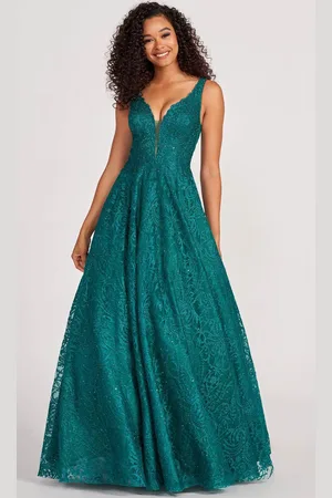 Colette for Mon Cheri CL2029 - Lace Embroidered A-Line Prom Gown