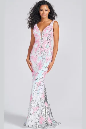 Colette for Mon Cheri CL12266 - Deep V-neck Long Gown