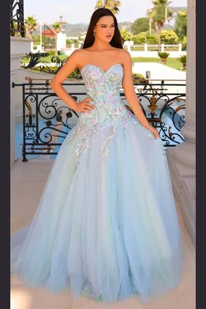 Clarisse 810971 - Embroidered Sweetheart Prom Gown