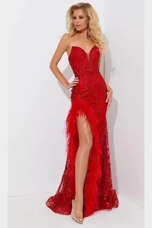 Jasz Couture 7575 - Strapless Sweetheart Neck Prom Dress