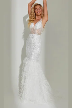Jasz Couture 7545 - Beaded Illusion Prom Dress