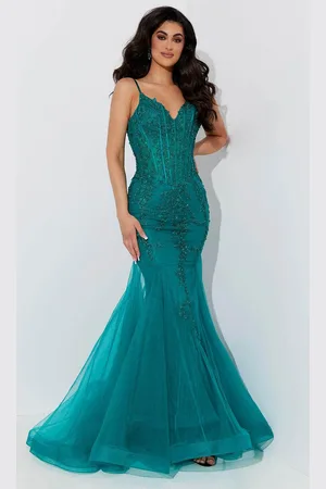 Jasz Couture 7539 - Embroidered Corset Prom Dress