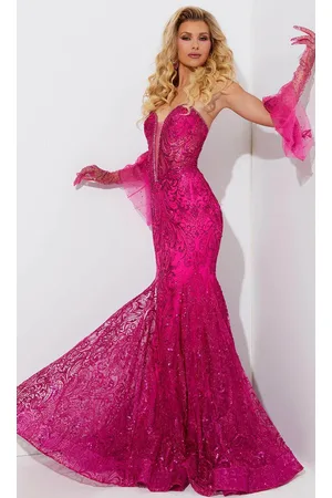 Jasz Couture 7521 - Sequin Pattern Mermaid Prom Dress
