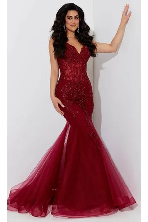 Jasz Couture 7539 - Embroidered Corset Prom Dress