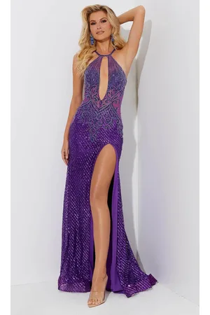 Jasz Couture 7523 - Halter Cutout Prom Dress