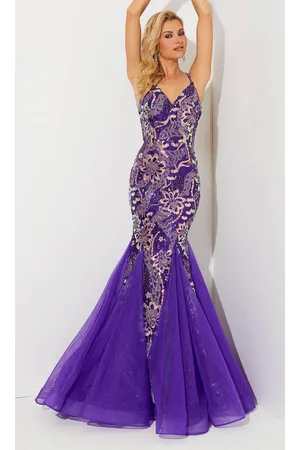 Jasz Couture 7515 - Sequin Strappy Back Prom Dress