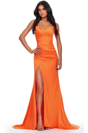 Ashley Lauren 11605 - Ruched Bustier Prom Dress
