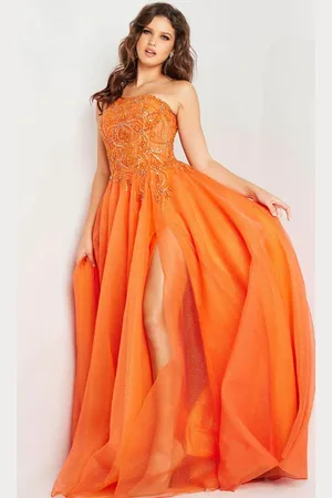 JOVANI 25688 - Asymmetric A-Line Prom Gown