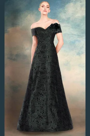 Janique 11621 - Sweetheart Off Shoulder A-Line Gown