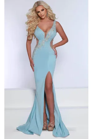 Johnathan Kayne 2674 - Beaded Illusion Evening Gown