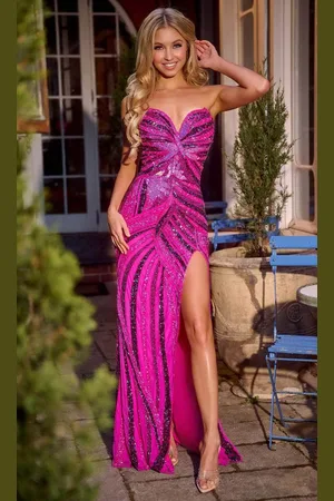 Portia and Scarlett PS24814 - Sweetheart Multicolor Beaded Prom Gown