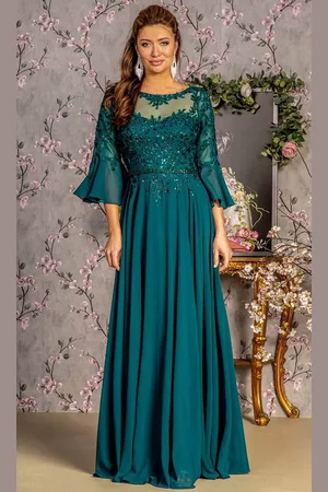 GLS by Gloria GL3434 - Back Keyhole A-Line Formal Dress