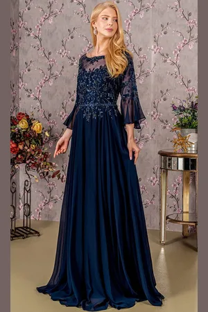 GLS by Gloria GL3434 - Back Keyhole A-Line Formal Dress