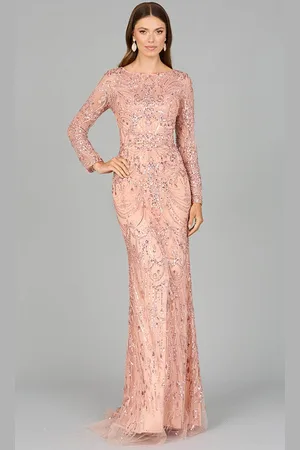 Lara Dresses 29050 - Beaded Lace Evening Dress