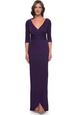 La Femme 31014 - Tulip Hem Jersey Evening Dress