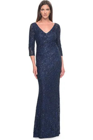 La Femme 31721 - Beaded Lace Evening Dress