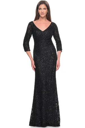 La Femme 31721 - Beaded Lace Evening Dress