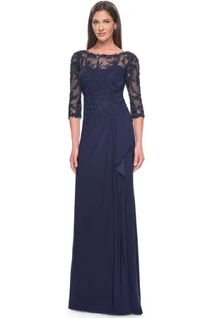 La Femme 30385 - Illusion Bateau Evening Dress