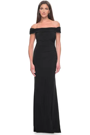La Femme 31086 - Off-Shoulder Sheath Evening Dress
