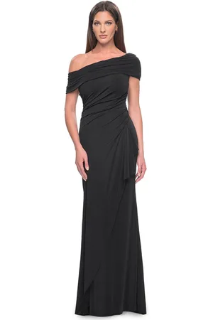 La Femme 31459 - Asymmetrical Sheath Formal Dress