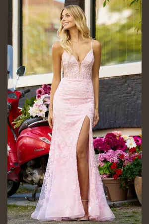 Sherri Hill 56251 - Sheer Corset Lace-Up Back Gown