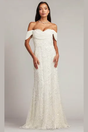 Tadashi Shoji CCY23400L - Draped Off Shoulder Long Gown