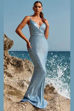 Blush by Alexia Designs 12102 - Allover Sequin V-Neck Prom Gown
