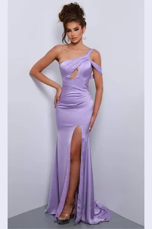 Johnathan Kayne 2838 - Asymmetric Front Cut Out Prom Dress