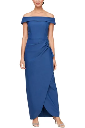 Alex Evenings 134164 - Straight Across Wrap Formal Dress