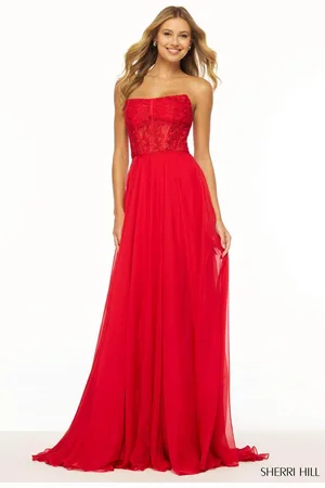 Sherri Hill 56088 - Leaf A-Line Dress