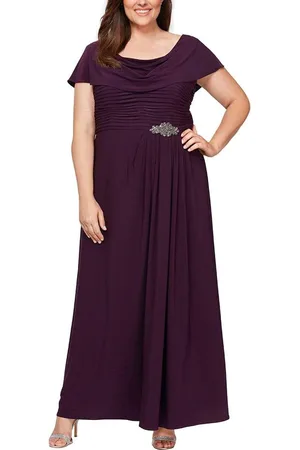 Alex Evenings 84351491 Matte Jersey A-line Dress