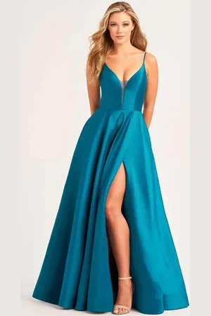 Ellie Wilde EW35232 - High Slit A-Line Evening Dress