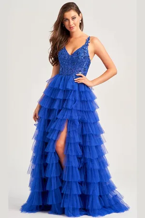 Ellie Wilde EW35059 - V-Neck A-Line Evening Dress