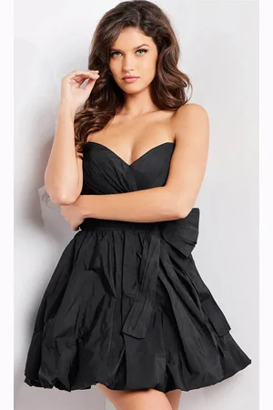JOVANI 37016 - Strapless Bubble Skirt Cocktail Dress