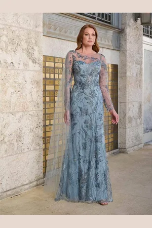 Christina Wu Elegane Christina Wu Eleganve 17179 - Beaded Illusion Scoop Evening Gown