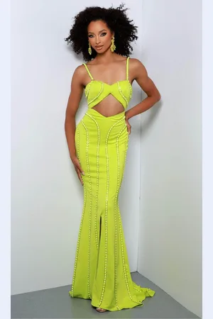 Johnathan Kayne DNP1 - Cutout Mermaid Evening Gown