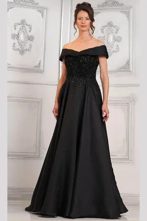 Rina Di Montella RD3102 - Beaded Off Shoulder Formal Gown
