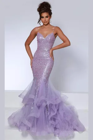 Johnathan Kayne DKS1 - Embellished Mermaid Evening Gown