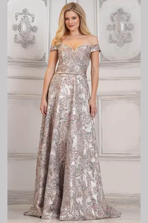 Rina Di Montella RD3105 - Sweetheart Off-Shoulder Long Gown