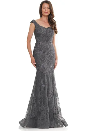 Rina Di Montella RD2996 - Lace Cap Sleeve Prom Gown
